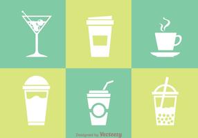 Beverages Isolated Icons vector