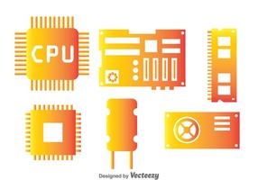 Computer Hardware Component vector