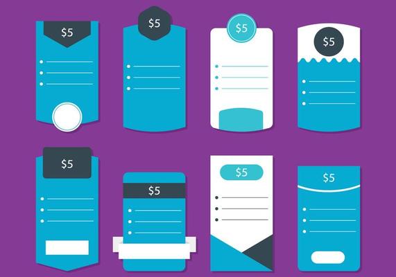 Blue Pricing Table