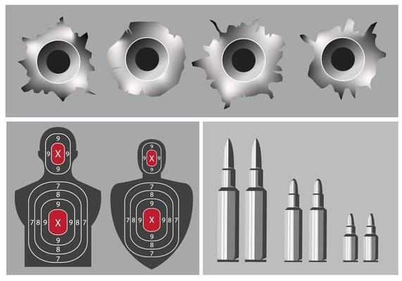 shoot camp and bullet hole