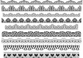 Black Seamless Lace Trim Alpha Textures Set 1 Poster