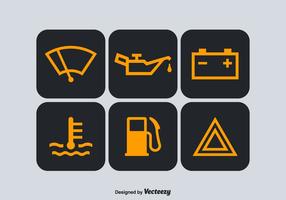 Free Car Dashboard Vector Symbols