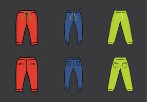 Free Sweatpants Vector Illustration