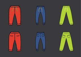 Free Sweatpants Vector Illustration