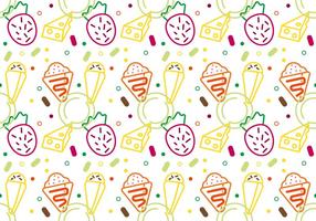 Free Crepes Pattern 2 vector