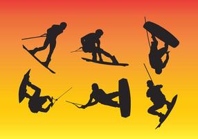 Wakeboarding Silhouette Vector