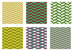 Herringbone Pattern Green Vector