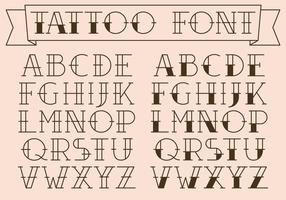 Old School Tattoo Type Vectors