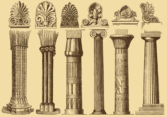 Old Style Drawing Columns