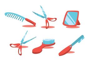 Barber Tools Vector Set