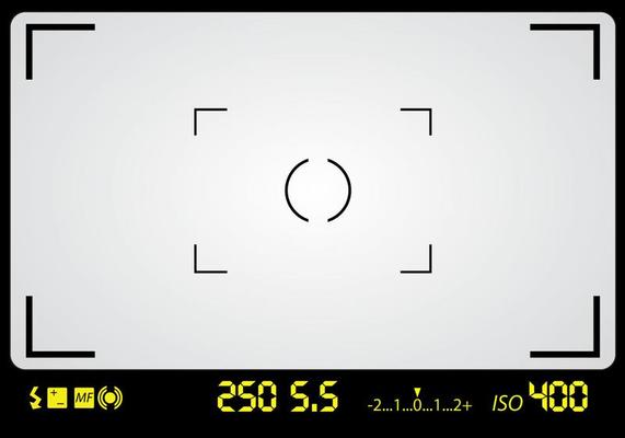 Free Camera Viewfinder With Settings Vector