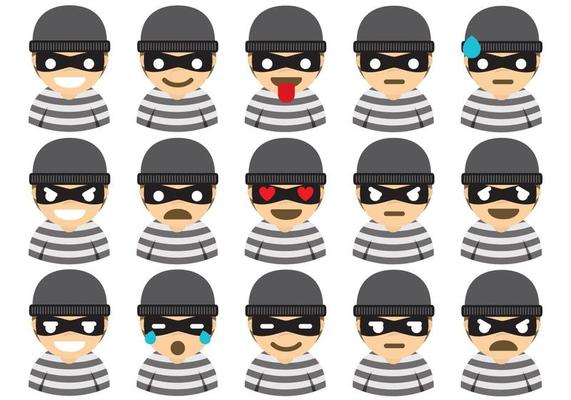 Robber Emoticons