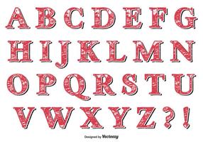 Retro Grunge Alphabet Set vector