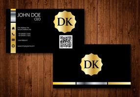 Golden Business Card vector