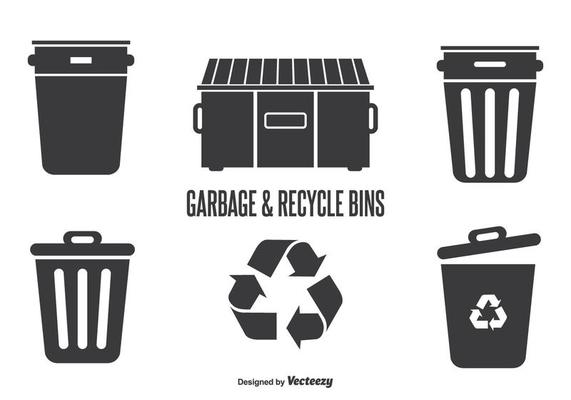 Garbage  Recycle Bins