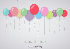 Colorful celebration balloons vector
