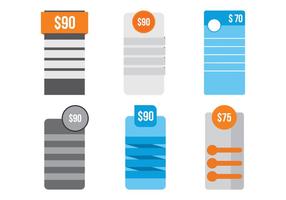 Prcing Table Set vector