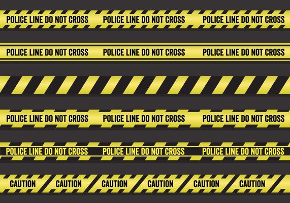 Vector Set of Police Lines
