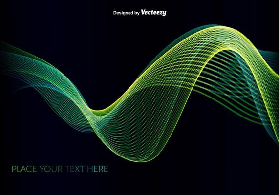 Green Wave Wallpaper Vector Art, Icons, and Graphics for Free Download