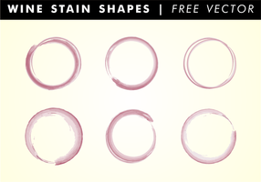 Wine Stain Shapes Free Vector