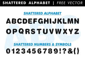 Shattered Alphabet Free Vector