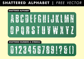 Shattered Alphabet Free Vector