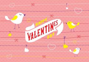 Día de San Valentín tarjeta de invitación vector de fondo