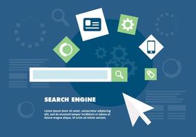 Free Search Engine Optimization Vector Background