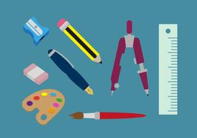 Drawing Tools Illustrations Vector