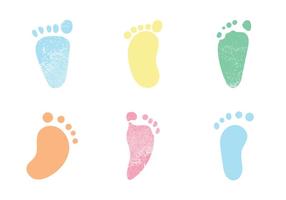 Free Baby Footprints Vector illustrations 