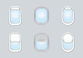 Free Plane Window Vector Illustration