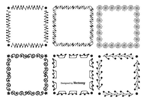 Hand Drawn Style Frame Set