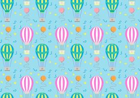 Hot Air Balloons Pattern Vector