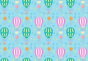 Hot Air Balloons Pattern Vector