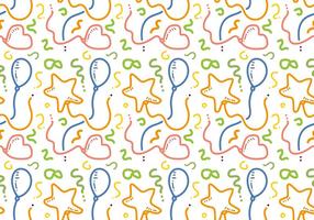 Free Balloon Shape Pattern Vector