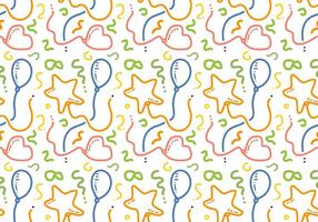 Free Balloon Shape Pattern Vector