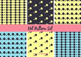 Neon Dot Pattern Vector Set