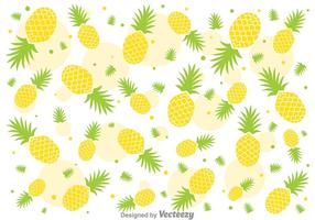 Frescas Ananas Piña Vector Patrón