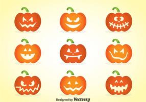 Face Of Pumpkins vector