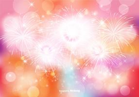 Abstract Bokeh and Glitter Background Illustration vector