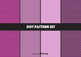 Purple Dot Pattern Vector Set