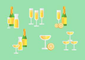 Mimosa Cocktail Pack vector
