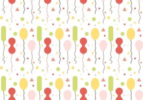 Free Balloons Pattern Vector 1