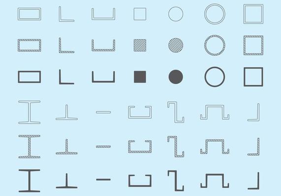 Steel Beam Vectors