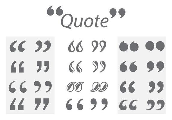 Quotation Mark Vectors