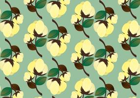 Free Cotton Plant Pattern Vector