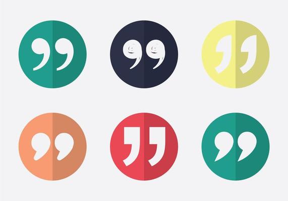 Free Quotation mark Vector Icon