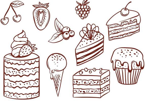 Delicious birthday cake silhouette illustration 12024239 Vector Art at  Vecteezy