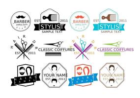 Coiffure Logos vector