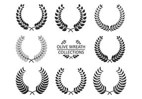 Olive Wreath Vector Collections